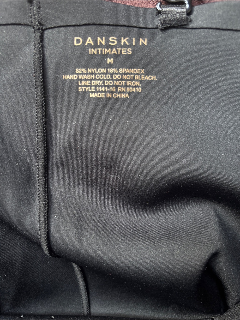 ❤️NWT Danskin Black Supportive Bodysuit with 5-Way Convertible Straps Medium - Picture 5 of 6